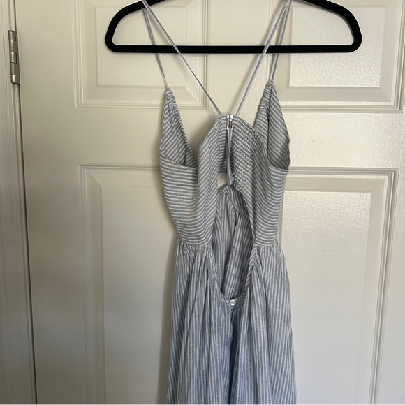 Another Tomorrow LINEN HALTER DRESS - Picture 5 of 10